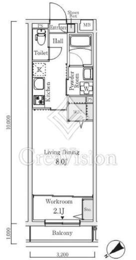 S.E.S　206号室　間取り