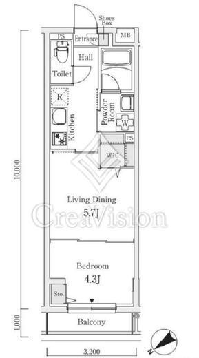S.E.S　208号室　間取り