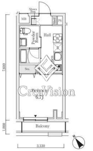 S.E.S　210号室　間取り