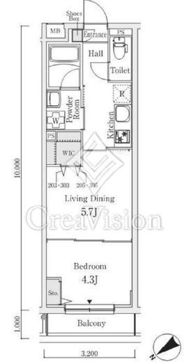 S.E.S　303号室　間取り