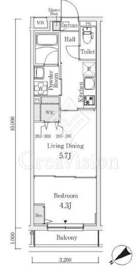 S.E.S　305号室　間取り