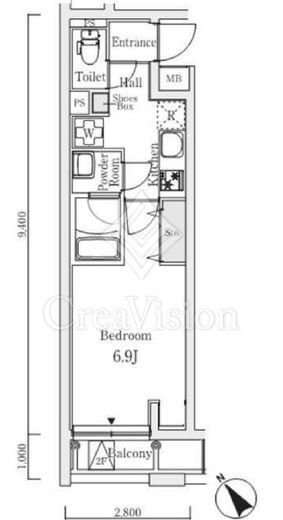 S.E.S　309号室　間取り