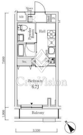 S.E.S　310号室　間取り