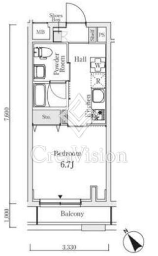 S.E.S　311号室　間取り