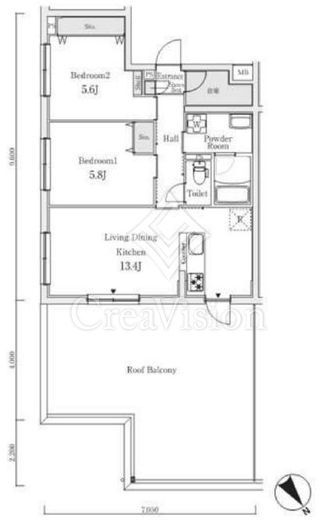 S.E.S　401号室　間取り
