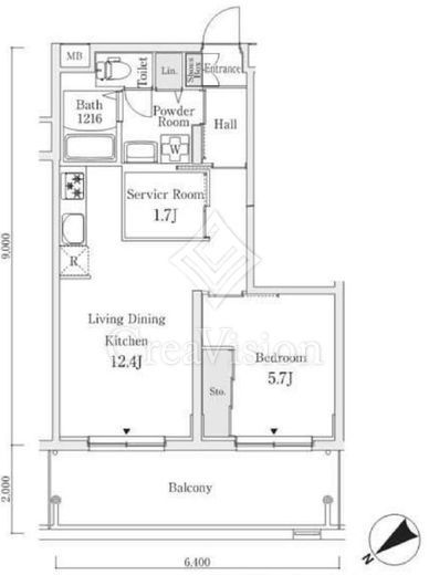 S.E.S　403号室　間取り