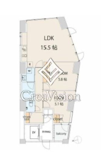 エスセナーリオ本郷三丁目　1001号室　間取り