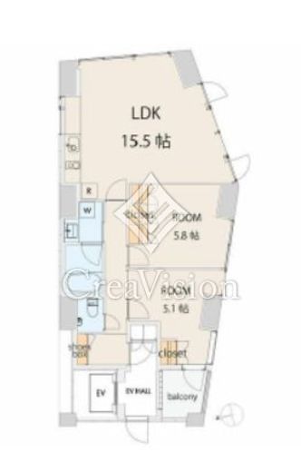 エスセナーリオ本郷三丁目　701号室　間取り