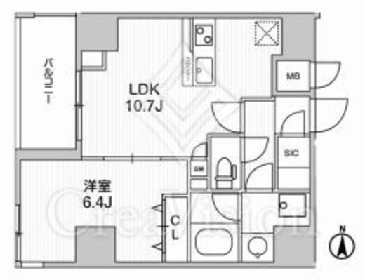 Weave Base-UENO NORTH　1201号室　間取り