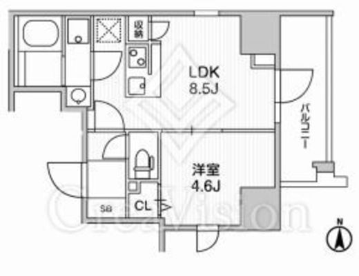 Weave Base-UENO NORTH　1203号室　間取り