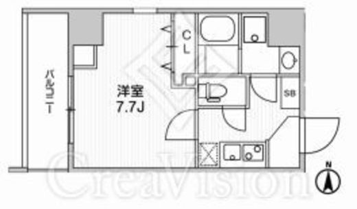 Weave Base-UENO NORTH　1302号室　間取り
