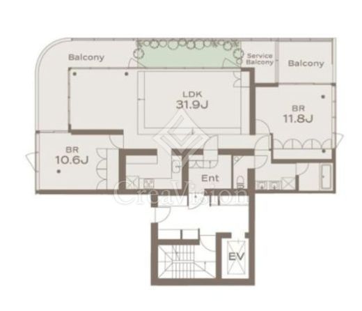 THE GRANDUO GAKUGEIDAIGAKU (グランデュオ学芸大学)　201号室　間取り