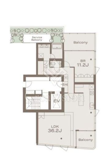 THE GRANDUO GAKUGEIDAIGAKU (グランデュオ学芸大学)　302号室　間取り