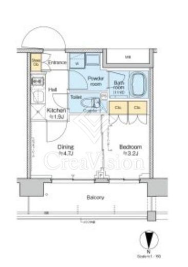 プラウドフラット西蒲田　505号室　間取り