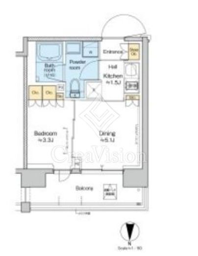 プラウドフラット西蒲田　706号室　間取り