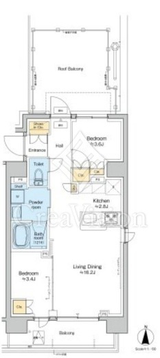 プラウドフラット西蒲田　903号室　間取り