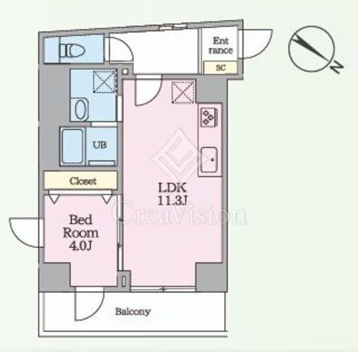 Luvast Yoyogi Park　203号室　間取り