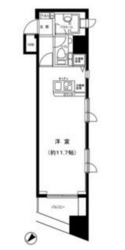 グラーサ東京イーストレジデンス　708号室　間取り