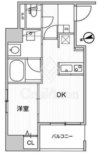 Weave Base OMORI　304号室　間取り