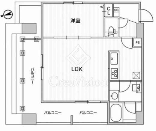 Weave Base OMORI　503号室　間取り