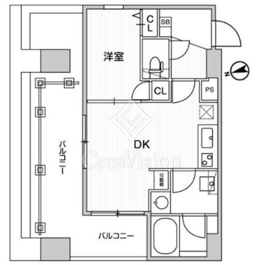 Weave Base OMORI　603号室　間取り