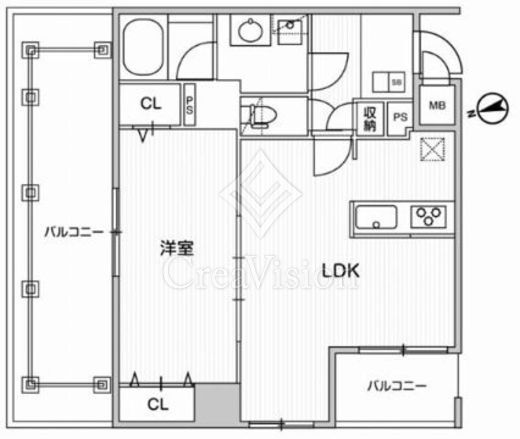 Weave Base OMORI　702号室　間取り