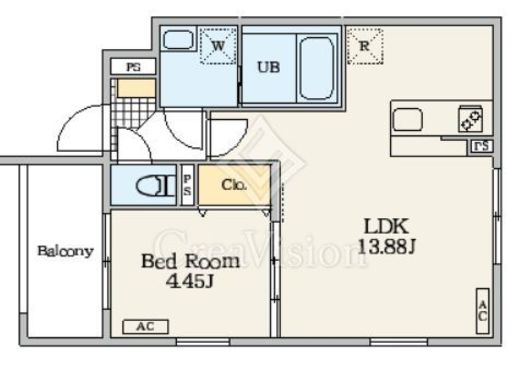 Alivis東日暮里　503号室　間取り