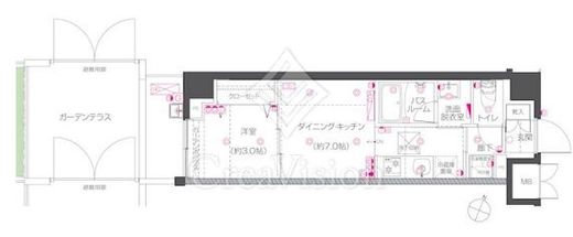 ZOOM練馬高野台　104号室　間取り