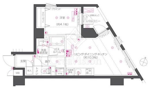 ZOOM練馬高野台　205号室　間取り