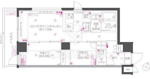 ZOOM練馬高野台　206号室　間取り