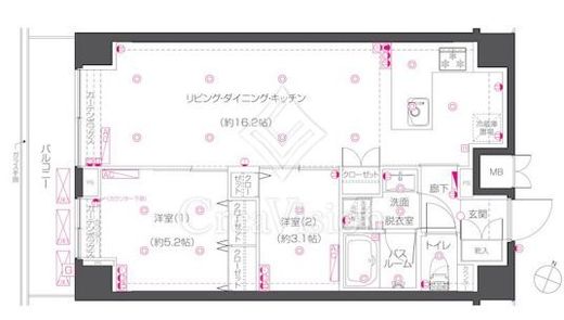 ZOOM練馬高野台　208号室　間取り