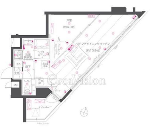 ZOOM練馬高野台　301号室　間取り