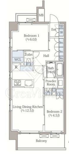 イノバスすみだ八広　201号室　間取り