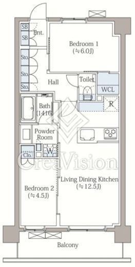 イノバスすみだ八広　409号室　間取り
