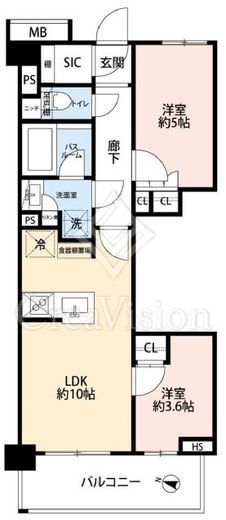 イノバスすみだ八広　105号室　間取り
