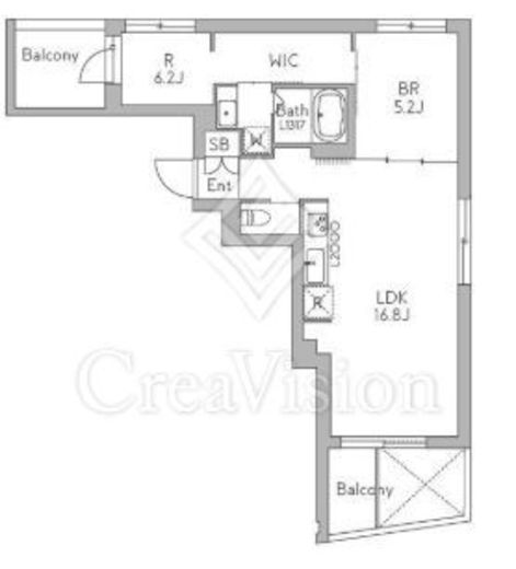 グランデュオ代沢5 (Gran Duo Daizawa5)　303号室　間取り