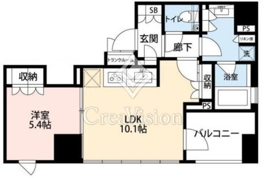 希神楽坂テラス　602号室　間取り
