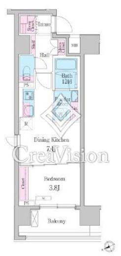 デュオメゾン品川戸越　501号室　間取り