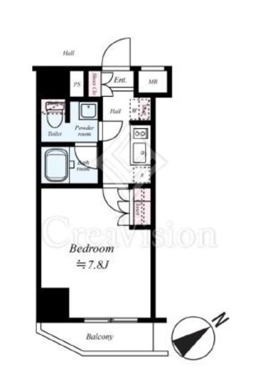 ARCOBALENO KAWASAKI (アルコバレーノ川崎)　203号室　間取り