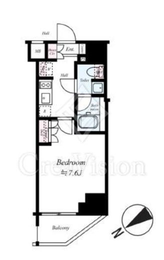 ARCOBALENO KAWASAKI (アルコバレーノ川崎)　209号室　間取り