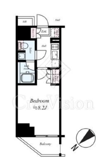ARCOBALENO KAWASAKI (アルコバレーノ川崎)　305号室　間取り
