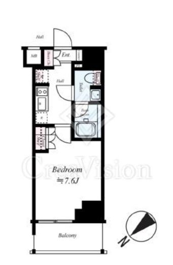 ARCOBALENO KAWASAKI (アルコバレーノ川崎)　407号室　間取り