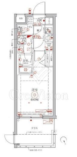 クレイシアIDZ横浜大倉山　101号室　間取り