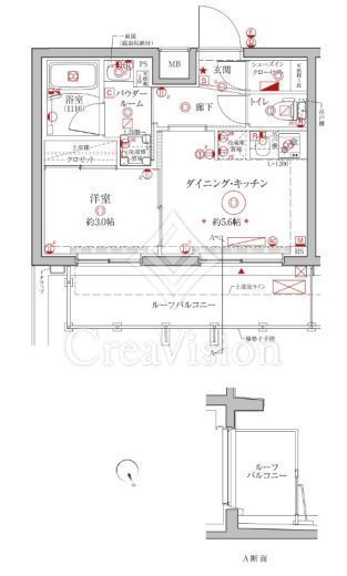 クレイシアIDZ横浜大倉山　501号室　間取り
