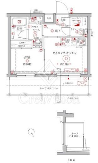クレイシアIDZ横浜大倉山　502号室　間取り