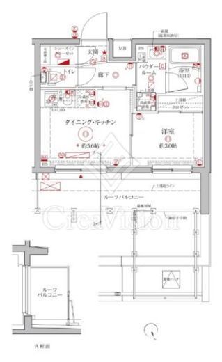 クレイシアIDZ横浜大倉山　503号室　間取り