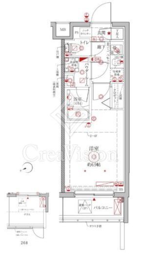 クレイシアIDZ横浜大倉山　505号室　間取り