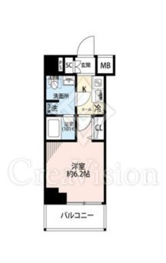 プレール・ドゥーク横濱子安　103号室　間取り