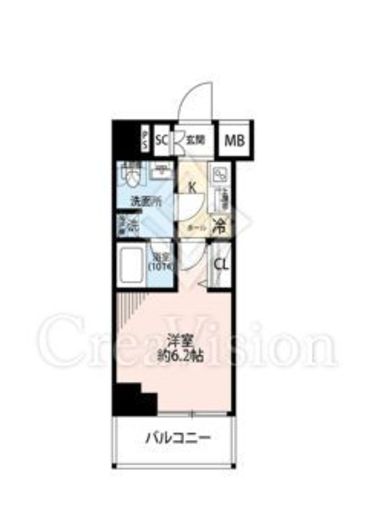 プレール・ドゥーク横濱子安　405号室　間取り