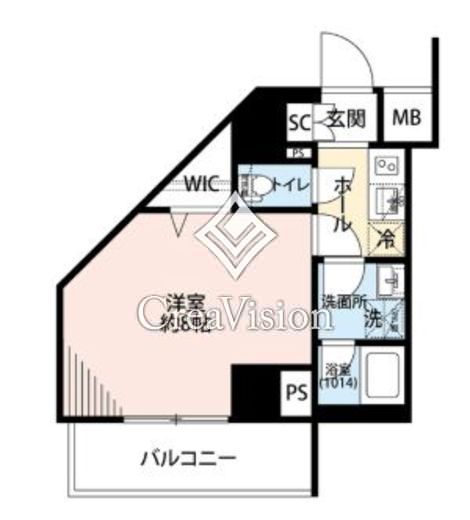 プレール・ドゥーク横濱子安　608号室　間取り